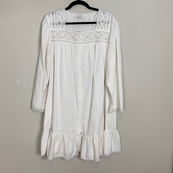 willow creek Dresses & Skirts - Vintage Willow Creek White Prairie Mini Shirt Dress